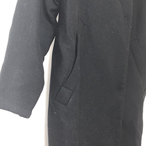 Zara Basic Black coat Small - Picture 2 of 8